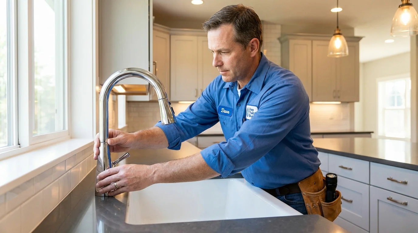 Kitchen faucet installation by Johns Plumbing LLC in Stetson